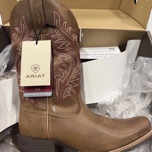 Ariat Brown Leather Narrow Cutter Western Boot